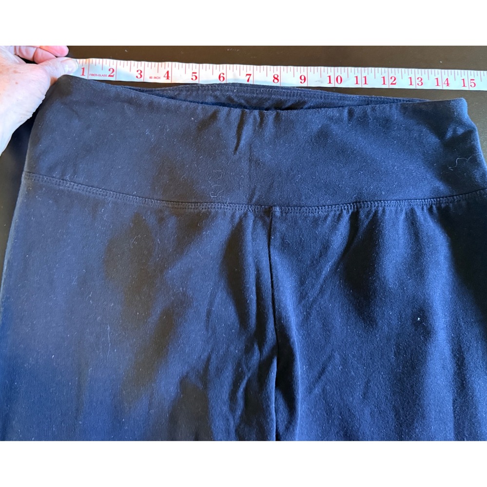 Style & Co Leggings Womens L Black Excellent Cotton Stretch High Rise - Picture 5 of 6